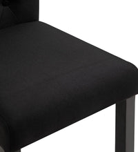 Esszimmerstühle 4 Stk. Schwarz Stoff