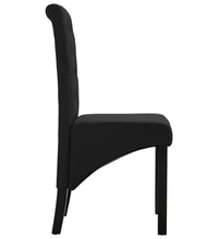 Esszimmerstühle 6 Stk. Schwarz Stoff