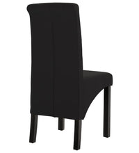 Esszimmerstühle 6 Stk. Schwarz Stoff