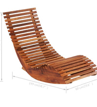 Schaukelstühle Sonnenliegen 2 Stk. Akazienholz