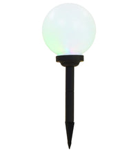 Außen-Solarlampen 6 Stk. LED Kugel 20 cm RGB