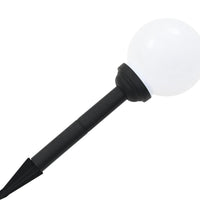 Außen-Solarlampen 6 Stk. LED Kugel 20 cm RGB