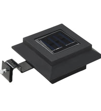 Solar-Außenleuchten 12 Stk. LED Rechteckig 12 cm Schwarz