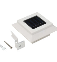 Solar-Außenleuchten 12 Stk. LED Rechteckig 12 cm Weiß