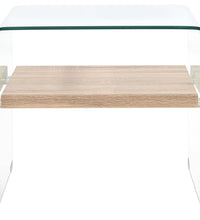 Couchtisch Transparent 50×50×45 cm Hartglas