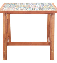 Garten-Esstisch 88x88x75 cm Fliesenplatte Massivholz Akazie