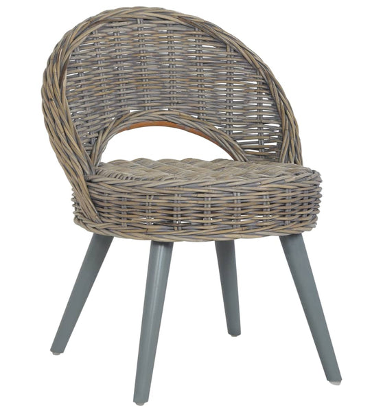 Sessel Kubu-Rattan Grau