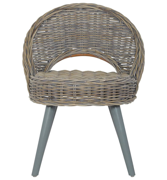 Sessel Kubu-Rattan Grau