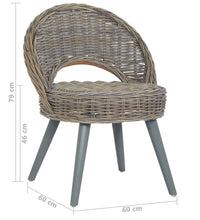 Sessel Kubu-Rattan Grau