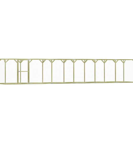 Hühnerkäfig 1,5x9x1,5 m Imprägniertes Kiefernholz