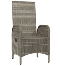 Gartenstühle 2 Stk. Poly Rattan Grau