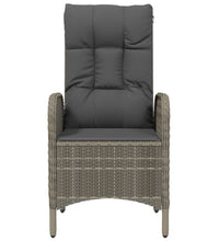 Gartenstühle 2 Stk. Poly Rattan Grau