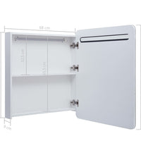 LED-Spiegelschrank 68x9x80 cm