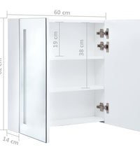 LED-Spiegelschrank 60x14x62 cm