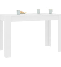 Esstisch Weiß 120x60x76 cm Holzwerkstoff
