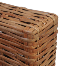 2-tlg. Sofagarnitur mit Auflagen Natur Rattan