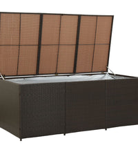 Gartenbox Poly Rattan 180x90x70 cm Braun