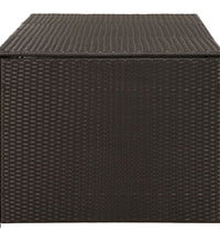 Gartenbox Poly Rattan 180x90x70 cm Braun