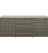 Gartenbox Poly Rattan 180x90x70 cm Grau