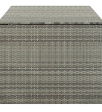 Gartenbox Poly Rattan 180x90x70 cm Grau