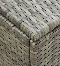 Gartenbox Poly Rattan 180x90x70 cm Grau