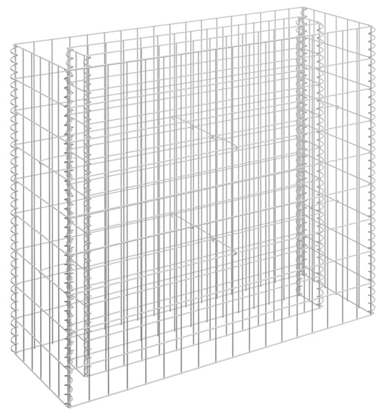 vidaXL Gabionen-Hochbeet Verzinkter Stahl 90×30×90 cm