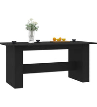 Esstisch Schwarz 180x90x76 cm Holzwerkstoff