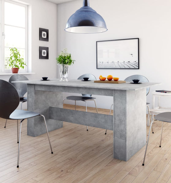 Esstisch Betongrau 180x90x76 cm Holzwerkstoff
