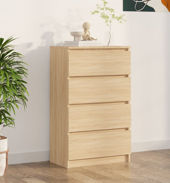 Sideboard Sonoma-Eiche 60x35x98,5 cm Holzwerkstoff