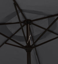 Sonnenschirm mit Metall-Mast 300 cm Schwarz