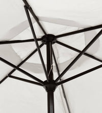 Sonnenschirm Sandweiß 200 x 224 cm Aluminium