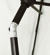 Sonnenschirm Sandweiß 200 x 224 cm Aluminium