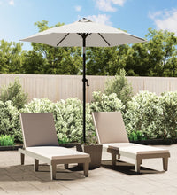 Sonnenschirm Sandweiß 200 x 224 cm Aluminium