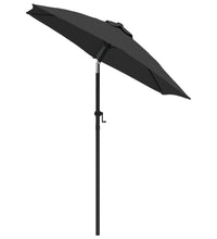 Sonnenschirm Anthrazit 200 x 224 cm Aluminium