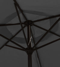 Sonnenschirm Anthrazit 200 x 224 cm Aluminium