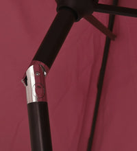 Sonnenschirm Burgunderrot 200 x 224 cm Aluminium