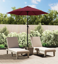 Sonnenschirm Burgunderrot 200 x 224 cm Aluminium