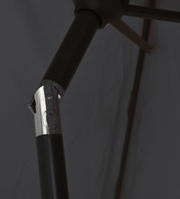 Sonnenschirm Schwarz 200 x 224 cm Aluminium