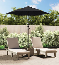 Sonnenschirm Schwarz 200 x 224 cm Aluminium