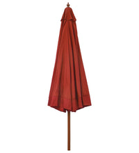 Sonnenschirm mit Holzmast 330 cm Terrakotta