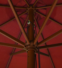 Sonnenschirm mit Holzmast 330 cm Terrakotta