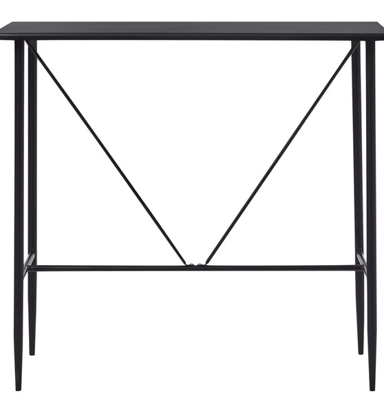 Bartisch Schwarz 120 x 60 x 110 cm MDF