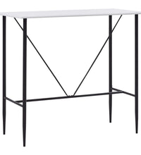 Bartisch Weiß 120 x 60 x 110 cm MDF
