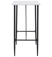 Bartisch Weiß 120 x 60 x 110 cm MDF