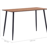 Esstisch Braun 120x60x75 cm