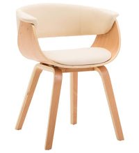 Esszimmerstühle 4 Stk. Creme Bugholz und Kunstleder