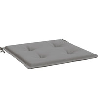 Gartenstuhl-Kissen 4 Stk. Grau 40x40x3 cm Oxford-Gewebe