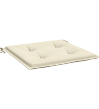 Gartenstuhl-Kissen 4 Stk. Creme 40x40x3 cm Oxford-Gewebe