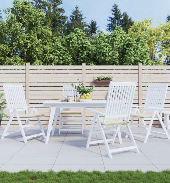 Gartenstuhl-Kissen 4 Stk. Creme 40x40x3 cm Oxford-Gewebe