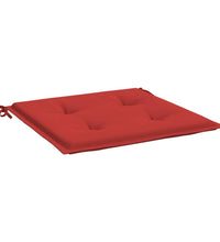 vidaXL Gartenstuhl-Kissen 4 Stk. Rot 40x40x3 cm Oxford-Gewebe